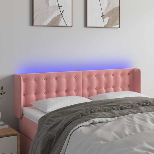 Vidaxl led kopfteil rosa - led,