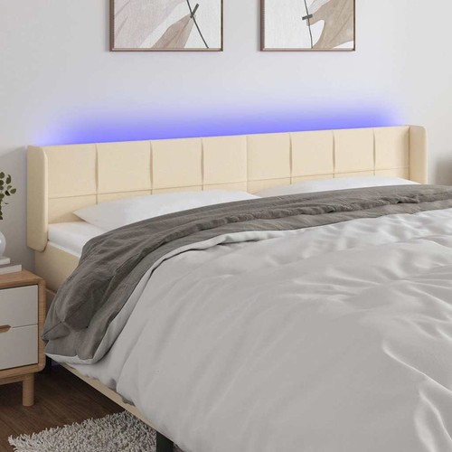 Vidaxl led kopfteil - vidaxl, creme