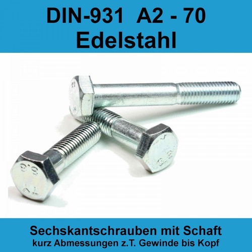 M12 din 931 sechskantschrauben - m12,