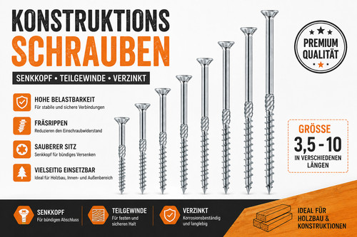 Konstruktionsschrauben