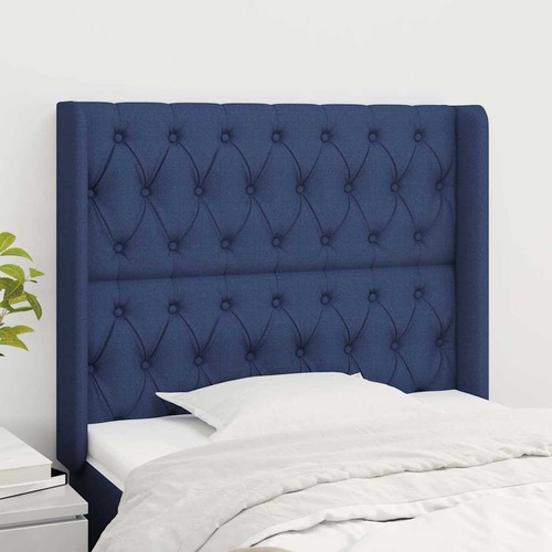 Vidaxl kopfteil mit ohren blau - mit,