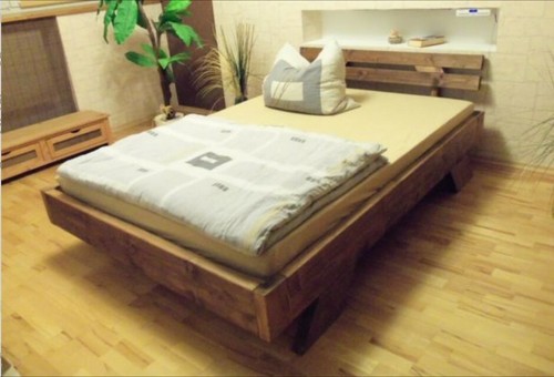 Bettgestell massivholzbett - /,